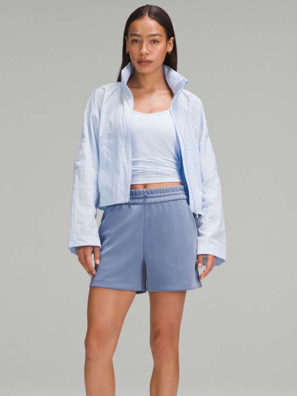 NWT LULULEMON Softstreme High-Rise Short 4" in Oasis Blue sz 4